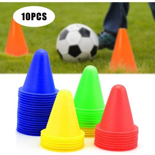 10 Pcs Soccer Training Marker Football Sign Bucket Road Cone Obstacles Roadblocks SAL99