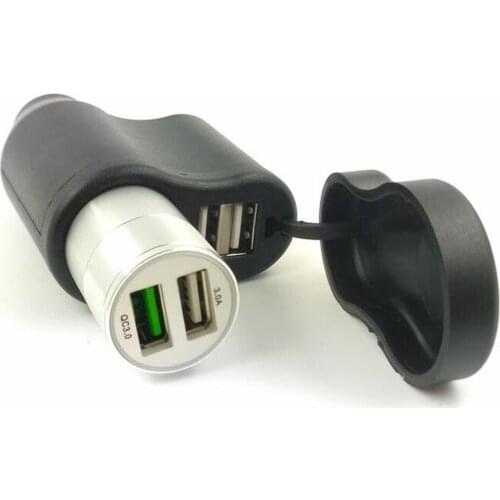 12-24V European Standard German For BMW Motorcycle Dual USB Car Charger Cigarette Lighter Multi-function Waterproof