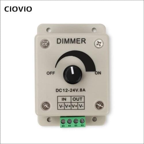 2PCS Voltage Regulator DC-DC Voltage Stabilizer 8A Power Supply Adjustable Speed Controller DC 12V LED Dimmer 12 V