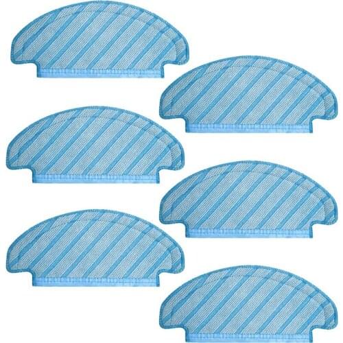 6 Cleaning Wipes for Ecovacs Deebot Ozmo T8 Vacuum Cleaner Parts Mopping Cloth Pads
