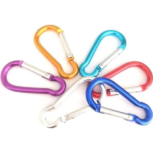 Aluminum alloy 8CM gourd type fast latch key ener mountaineering buckle hooks chain carabiner d shape
