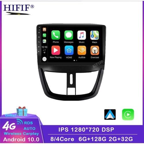 For Peugeot 207 207CC 2007-2013 Android 2 Din Car Stereo WIFI GPS Navigation Multimedia Player Head Unit with Frame Autoradio