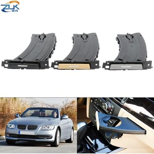ZUK Car Center Console Driver Side Telescopic Cup Drink Holder Black Grey Beige For BMW 320 323 328 330 E90 E91 E92 2004-2012