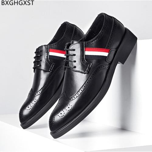 Brogue Man Elegant Shoes for Men Leather Pointed Shoes Men New 2021 Designer Shoes Men High Quality Chaussure Zapatos De Hombre