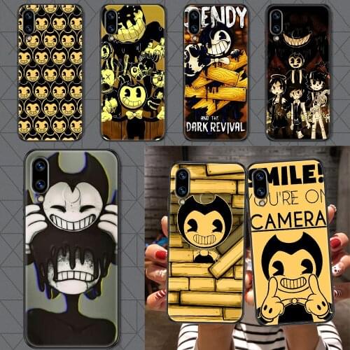 Horror game BENDY Phone case For Huawei Honor 6 7 8 9 10 10i 20 A C X Lite Pro Play black art cover painting Etui pretty