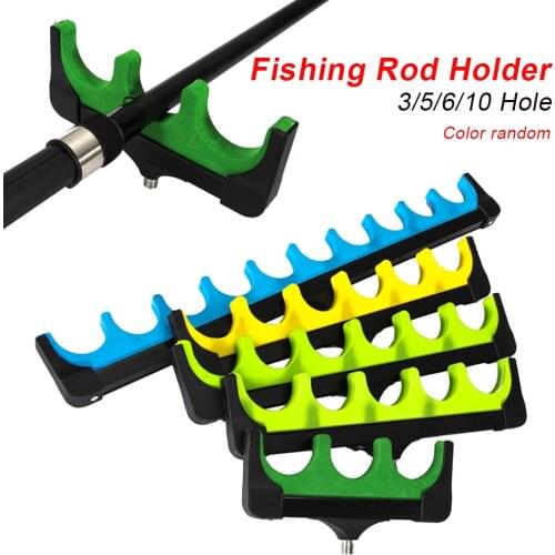 3/5/6/10 Holes Fishing Rod Holder Rod Stand Holder 16-48cm EVA Soft Fishing Pole Tackle Carp Fishing Accessories
