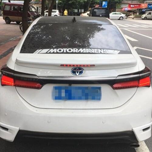 For Toyota Corolla Light Spoiler 2014 2015 2016 2017 2018 High Quality ABS Material Car Rear Trunk Wing Accessories Body Kit