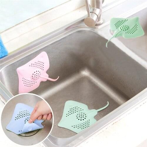 Fish Filter With Silica Gel Filter Kitchen Sink Floor Drain Cover Toilet Drain 18x13/21cm filter network Kitchen utensils
