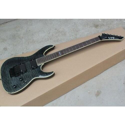 MH-1000 deluxe electric guitar carbon black KSG MH1000 custom guitar free shipping guitar with real abalone bindings on top