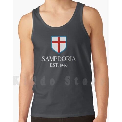 Sampdoria Tank Tops Vest 100% Cotton Sampdoria Uc Sampdoria Unione Calcio Sampdoria La Samp Il Doria Genoa Italia Italy