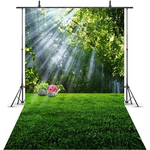 Mocsicka Spring Scenery Background for Photo Studio Sunshine Easter View Green Grass Photography Backdrop Photophone Photocall