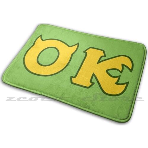 Monsters U : Oozma Mat Doorway Non-Slip Soft Water Uptake Carpet U College School Frat Fraternity Oozma Ok Pixar Movie Cute