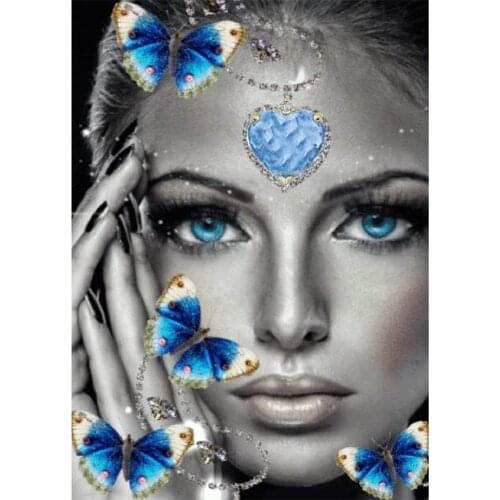 KEXINZU Full Square/Round Drill 5D DIY Diamond Painting "Butterfly woman" 3D Diamond Embroidery Cross Stitch Home Decor CC548