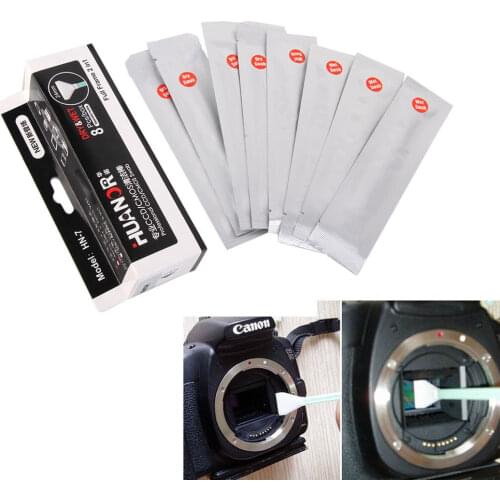 Camera Cleaning Kit CCD 8 in1 Dry+Wet Swab DRY Cleaner Full Frame 24mm Big CMOS CCD Swab For Canon Nikon DSLR Camera Lens Sensor