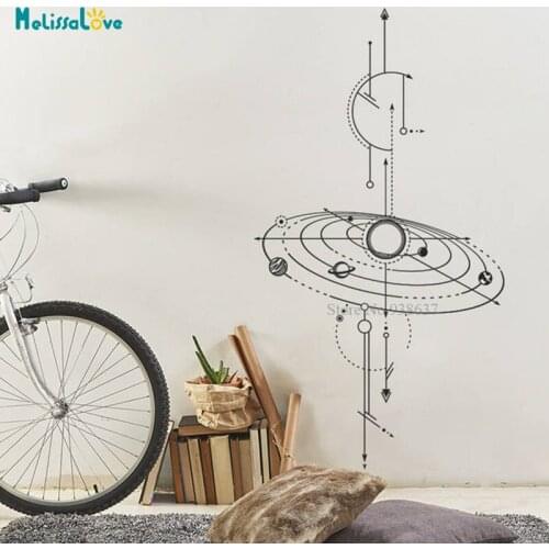 Galaxy Wall Decal Stickers Astronomy Science Outer Space Home Bedroom Decoration Gift Removable Vinyl Wallpaper BA577