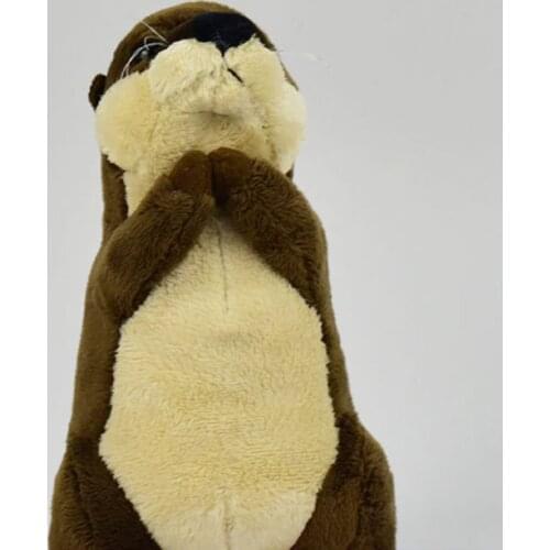 New 20cm Simulation wild animal otter lifelike stuffed sfot good quality Pillow Soothing doll Home decoration Christmas gift kid