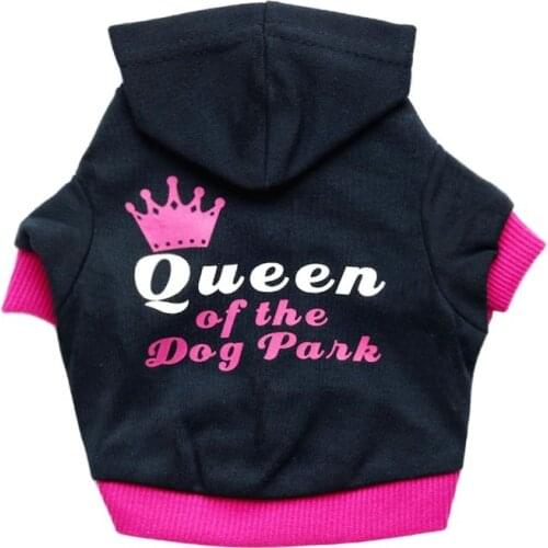 Pet Clothing Small Dog Cotton Wool Cap Pet T-shirt Small Dog Clothes Queen Autumn/Winter