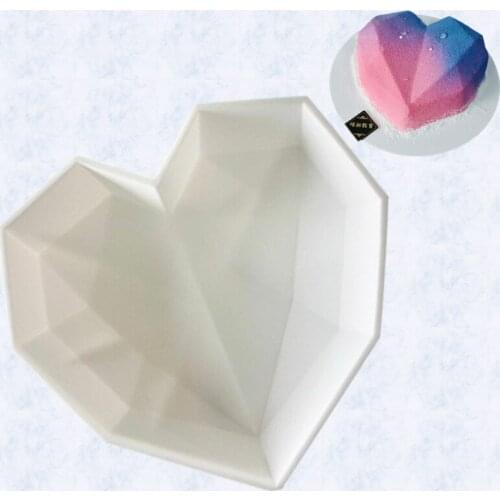 Single big love silicone cake baking tray mold Household DIY steamed cake mold XG565