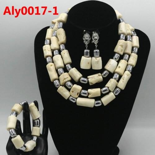 Original Coral Beads Nigerian Wedding African Jewelry Sets Orange Wedding Bold Necklace Set For Women Free Shipping Aly0017-1