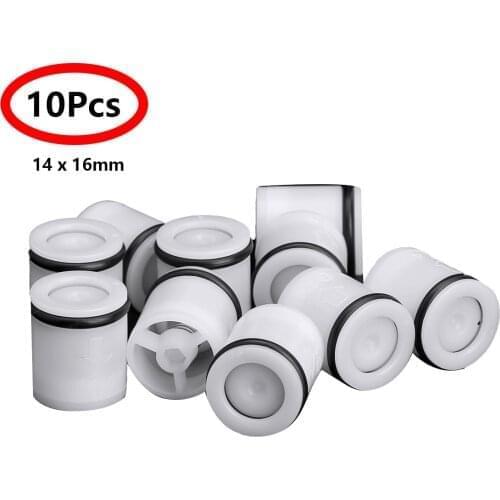 10Pcs Plastic Shower Check Valves Faucets Filters Check Valve Water Heater Control Connector Kitchen Bathroom Plumbing Accessory