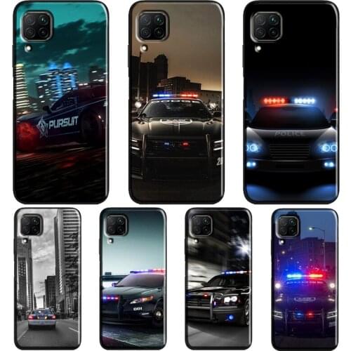 Police Car Case For Huawei P20 Lite P40 P30 Pro Nova 5T P Smart Z 2019 2021 Honor 10 Lite 9X 8X Cover