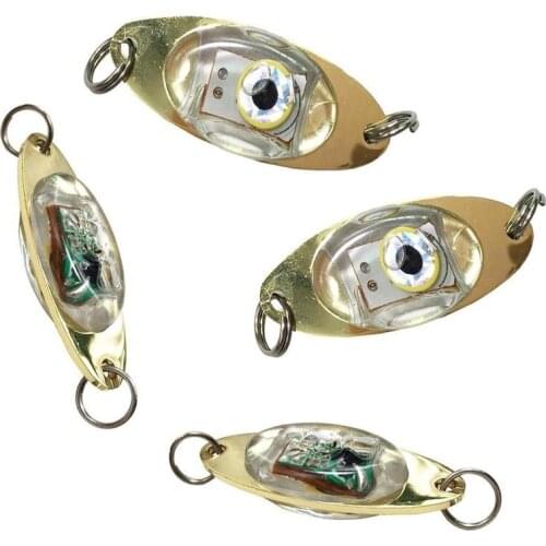 LED Fishing Lure Lamp Underwater Eye Shape Lure Flashing Brightness Attracting Lure High Lamp Fish F3N1