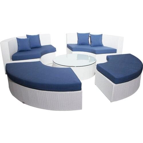 2017 hot sale Spring Arrival bali rattan outdoor oval lounge furniture