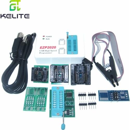EZP2020 High Speed USB SPI Programmer + 7 Adapter Better than EZP2013 EZP2010 2011Support 24 25 26 93 EEPROM 25 Flash Bios