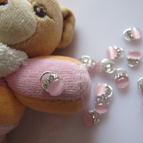 MD-407 10pcs Fancy Crystal Rhinestone Silver Bag Deco Metal Charms Metal Deco Charms Nail Art