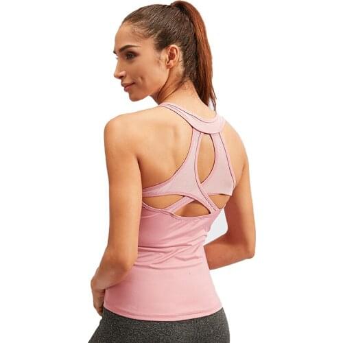 2021 Sleeveless Yoga Vest Yoga Shirt Sport Running Quick Dry Vest High elasticity Tight fitness Women Gym Workout Clothing Spor