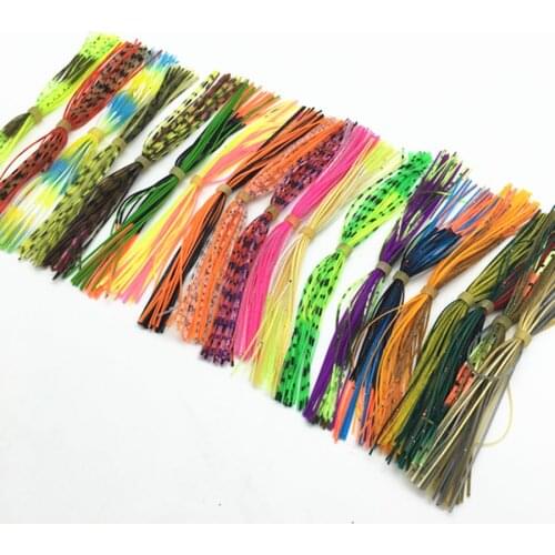 25Bundles*Fishing Fly Tying Accessories Squid Rubber Thread Silicone Skirts DIY Spinnerbatis Buzzbaits Rubber Jig Lure