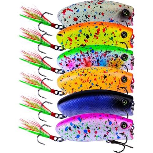 5.7cm/10g Popper Fishing Lure topwater for fishing seabass seawater