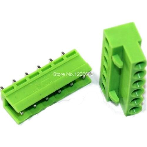 6pin 5.08 Terminal plug type 300V 10A 5.08mm pitch connector pcb screw terminal block connector