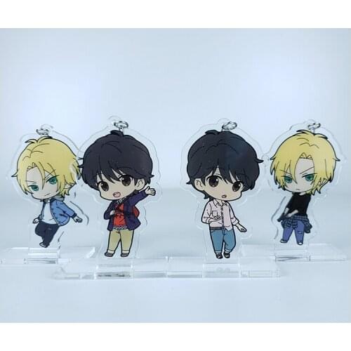 Anime BANANA FISH Aslan Jade Callenreese Cosplay Stand Figure Acrylic Japanese Cartoon Desk decoration model plate Gifts