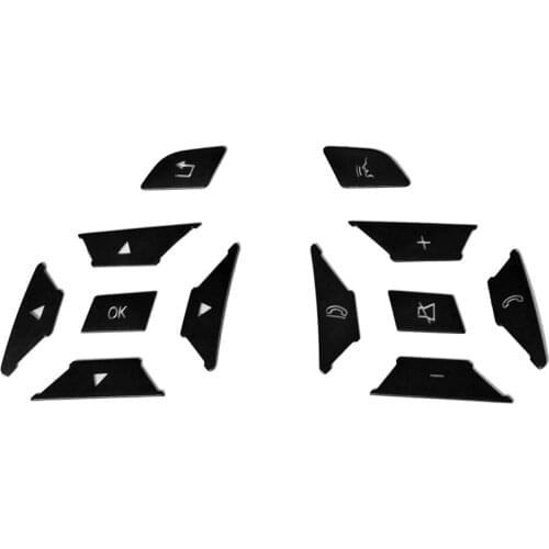 Car Steering Wheel Button Switch Trim Cover Sticker for Mercedes Benz a B C E Ml Gl Cla Gla Glk Sl Class W176 W212 W204