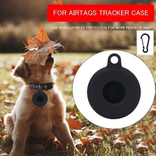 3Pc Car Key Ring for Apple Airtag Anti-lost Device Key Metal Buckle Protective Case Location Tracker Storage Silicone Case