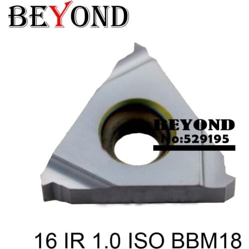 BEYOND 16 IR 1.0/1.25/1.5/1.75/2.0/2.5/3.0 ISO carbide inserts lathe tool holder threading turning tools 16IR ISO SNR SEL cnc