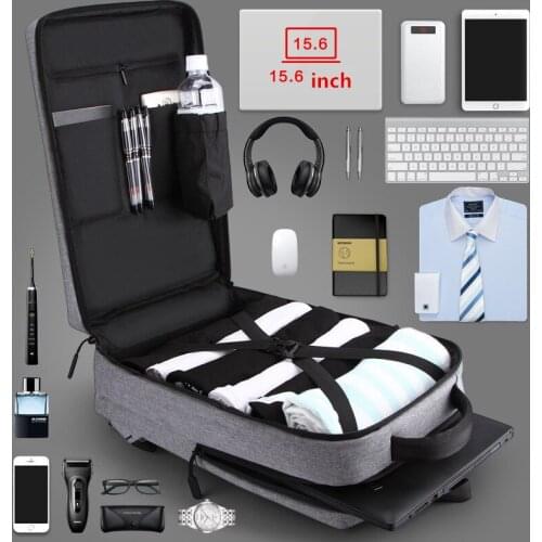 Business Waterproof USB Backpack Standalone Laptop Bit Computer Tablet Bag Travel Handbag College Student Schoolbag Storage Bags