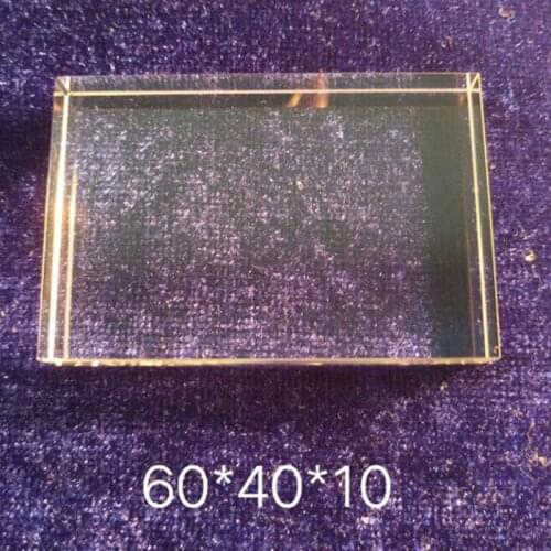 60*40*10 MM photon hair removal instrument light guide crystal, E light hair removal beauty instrument light guide crystal