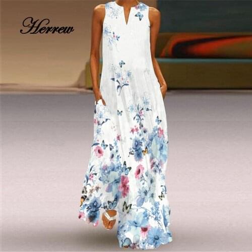 Herrew Blue Summer Dresses