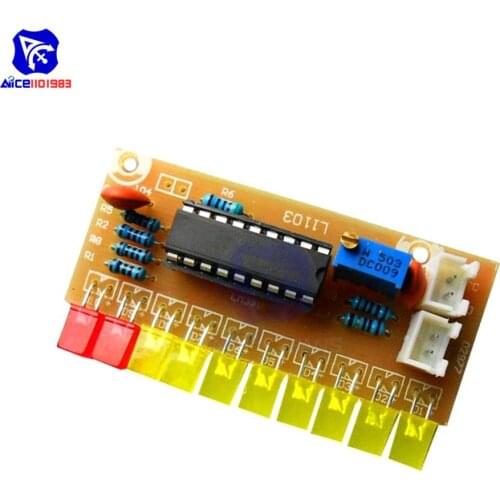 10-Band Audio Level Indicator Module LM3915 Funny Strip Dot Indicator Suit 9V-12V DC For Arduino Diy Kit Electronic PCB Board