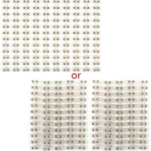 10Pcs Barrier Screw Terminal Wire Connector 5A 12-Position Block Terminal WXTC