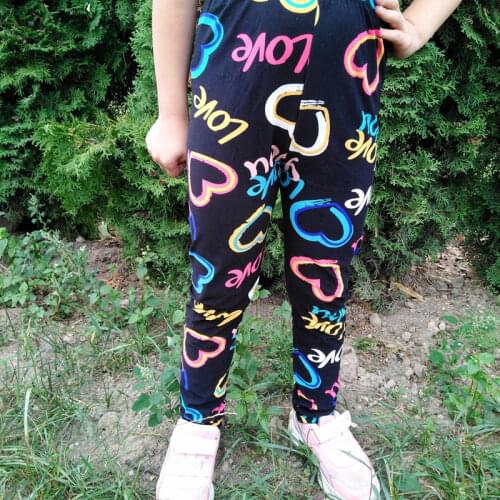 Children Kids Baby Girls Leggings Pants Autumn Print Flowers Cartoon Leopard Pattern Girl Pants