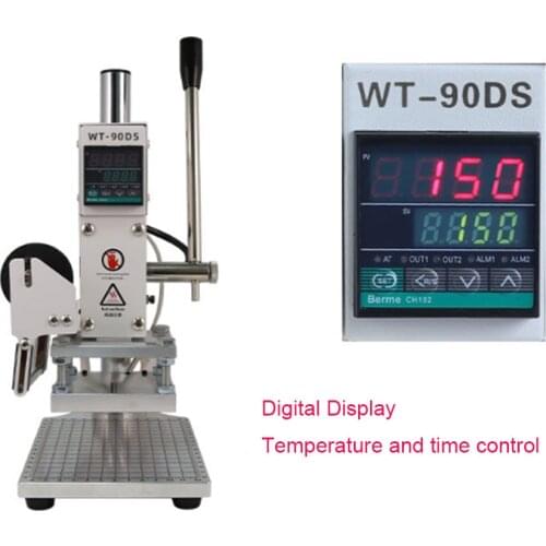10*13cm Manual Hot Stamping Machine Digital Display Temperature Control leather Wood Logo Embossed Hot Stamping Machine