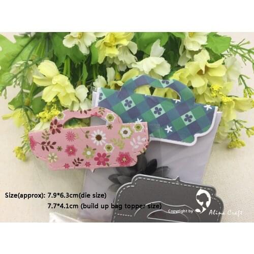 AlinaCraft METAL CUTTING DIES simple bag topper knife art cutter Scrapbook PAPER CRAFT album card punch stencils dies
