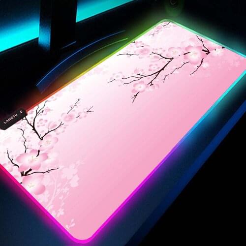Cute Note Pad Rgb Gaming Keyboard Mouse Pad Kawaii Setup Accessories Pads Pink Mousepad Japan Anime for Bears Pc