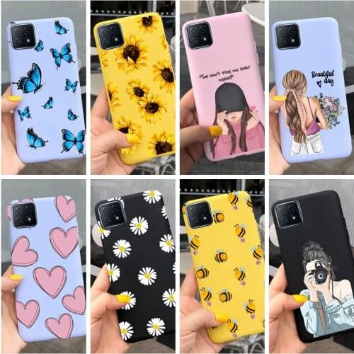 Cute Silicone Case For Oppo A72 5G Case PDYM20 Soft Felxible Sunflower Back Cover For Oppo A72 OppoA72 5G Phone Cases Coque Bags