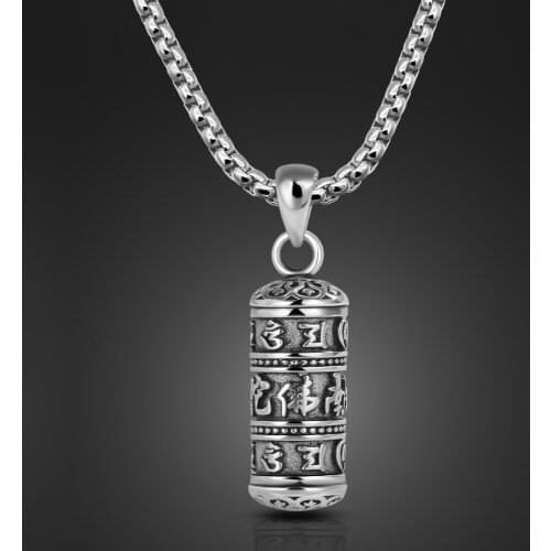 Fashion Man 100% 925 Sterling silver Necklace For Women Men Punk hip-hop Choker Pendant Necklace JapanVintage Style Jewelry