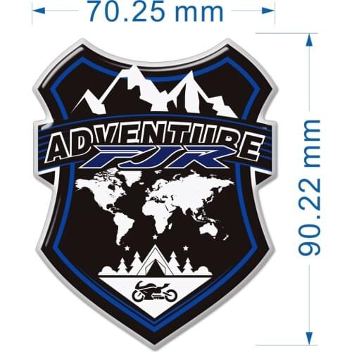 Motorcycle Stickers For Yamaha FJR1300 FJR 1300 Tank Pad Protector Trunk Cases Luggage Emblem Side Fairing Symbol ADVENTURE
