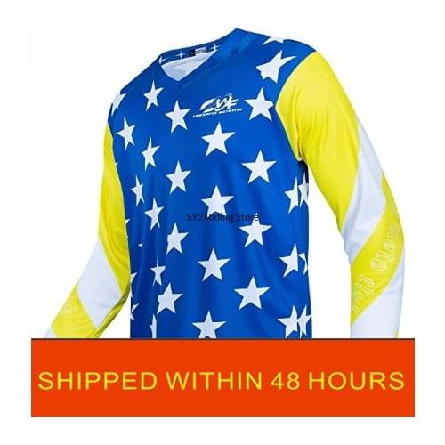 2021 Mens Downhill Jerseys Mountain Bike MTB Shirts Offroad DH Motorcycle Jersey Motocross Sportwear Clothing bike